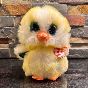 TY Beanie Easter Baby Chick, Lemon Drop